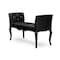 Baxton Studio Kristy Modern and Contemporary Black Leather Classic Seating Bench 117-6346 - alternate 2